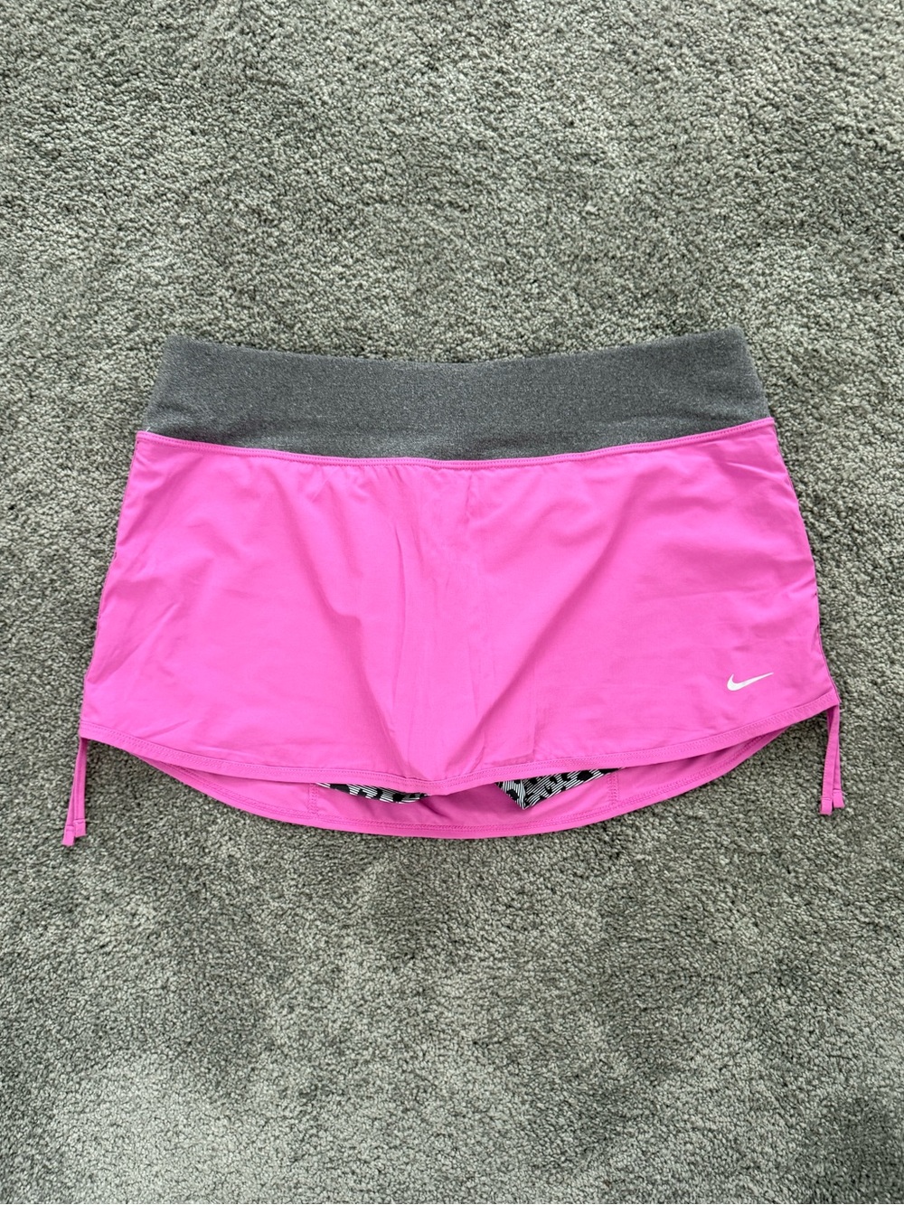 Nike Women’s Bright Pink Skort with Gray Waistband
